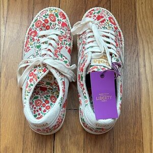 Gola x Liberty Floral Sneakers with Red and Green Accents